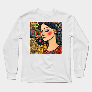 Young woman Typing Long Sleeve T-Shirt